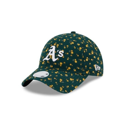 Oakland Athletics Gorra | New Era MLB Floral 9twenty Adjustable Cap Mexico - Verdes